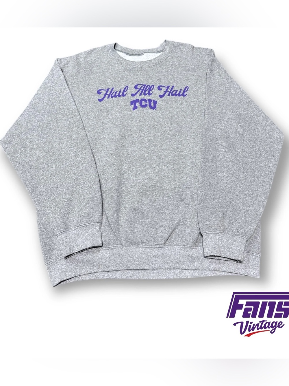 TCU 'Hail All Hail' Gray Crewneck Sweatshirt